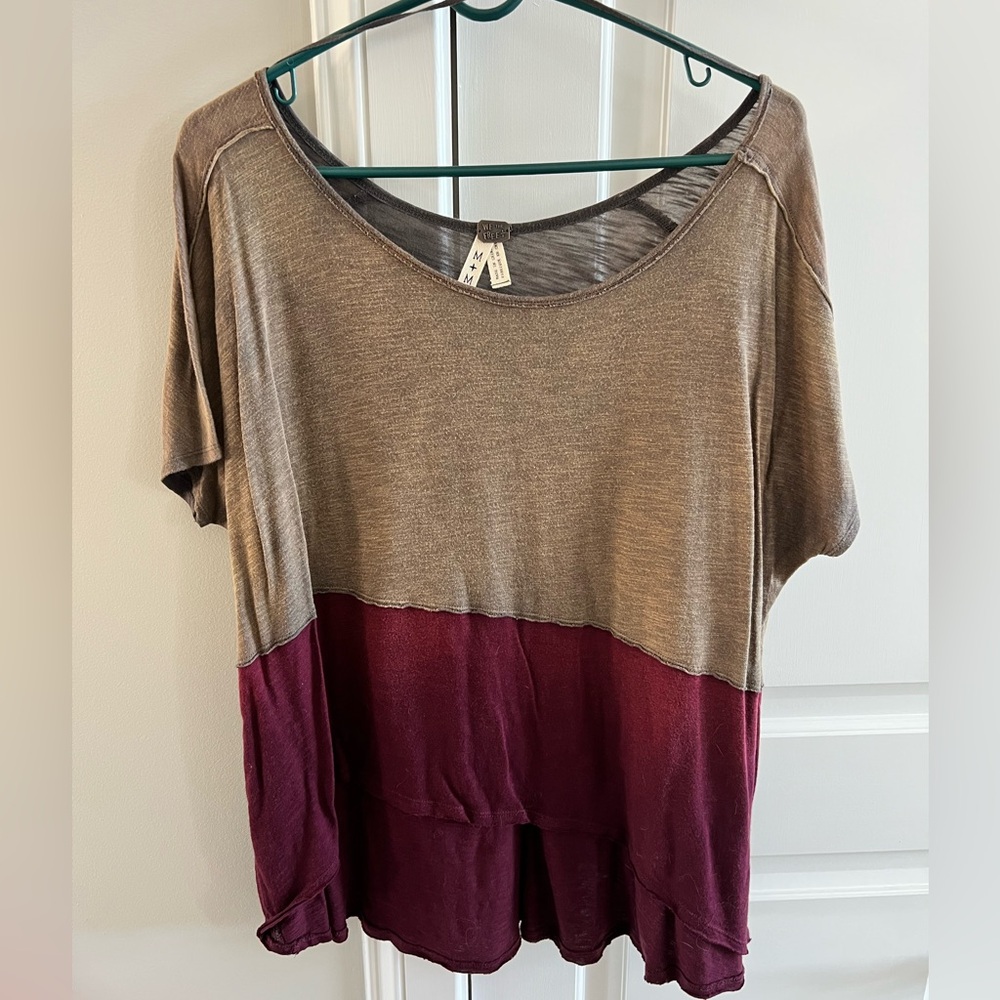 Free People Oversized Tee- Gently Used Medium